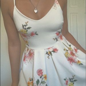 White Floral Dress